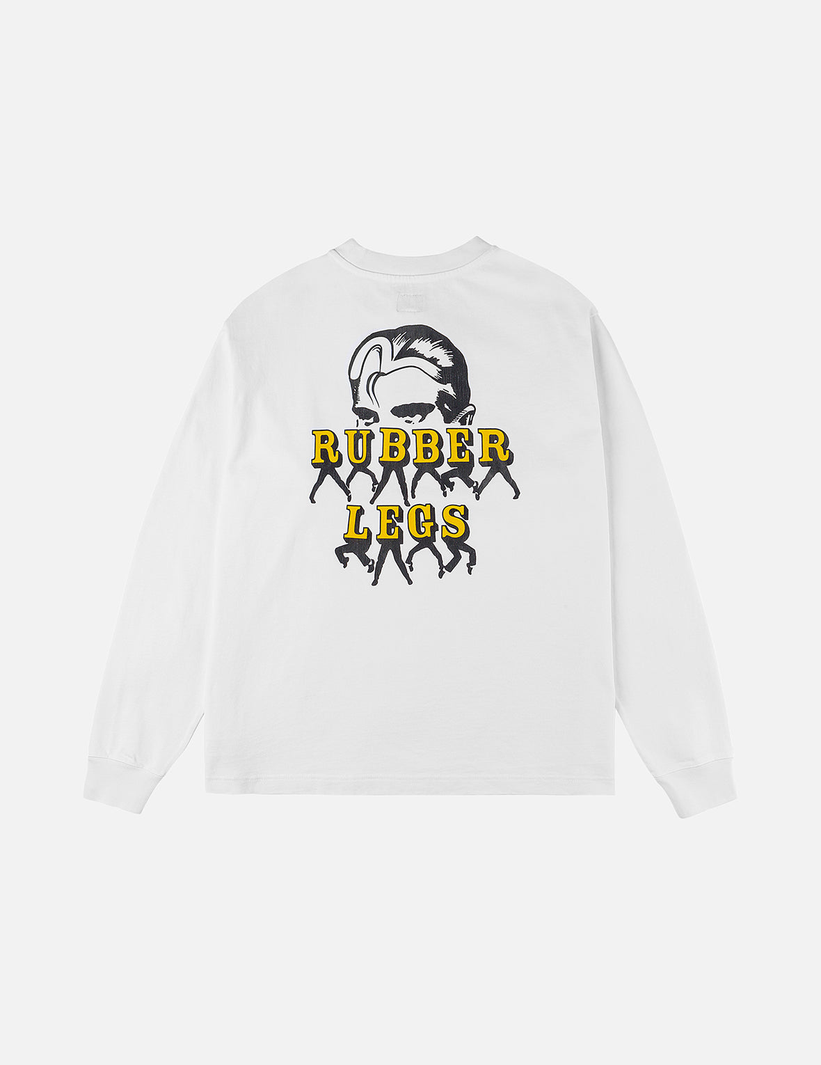 Seagull and Rubber Legs Print Relax Fit Long-sleeve T-shirt